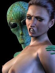 Hentai Peasant girl blows Alien till gets bombed